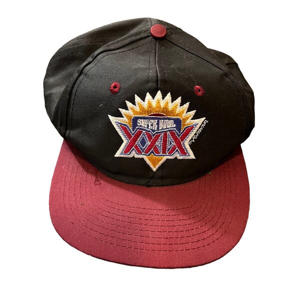 Vintage Super Bowl xxix Competitor Snapback Hat Cap Adjustable Nfl 1995‎ Black - Picture 1 of 6